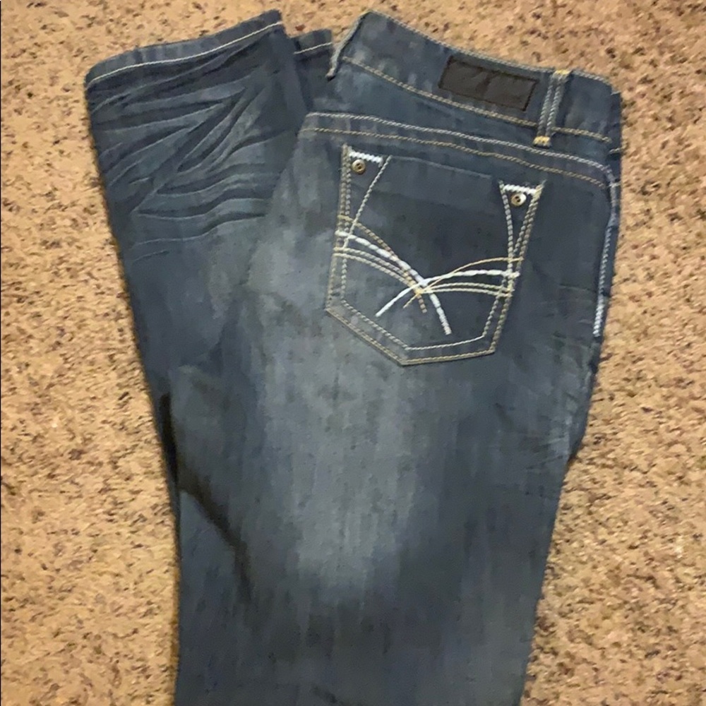 Straight leg jeans